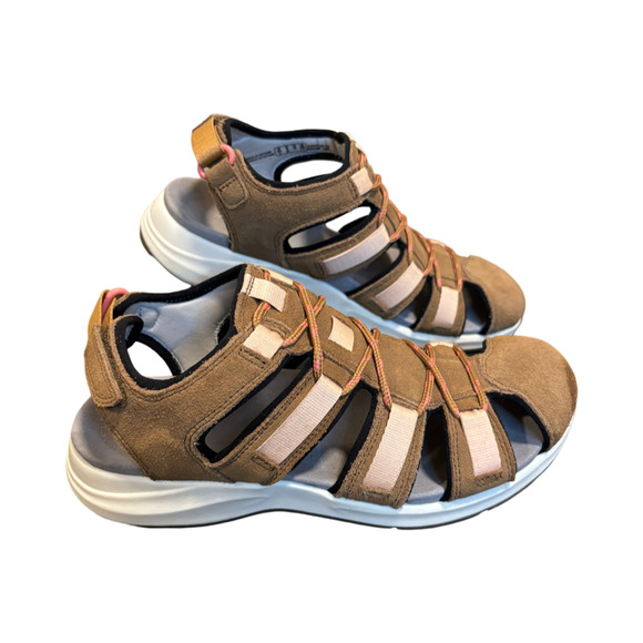 Clarks Shoes - Clarks Women's Solan Sail Outdoor Sandals (Dark Tan, Size 9) New
